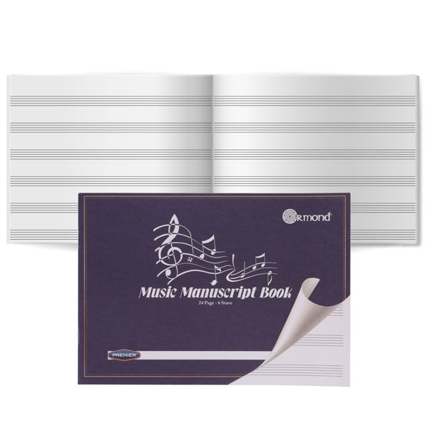 Ormond 6 Stave Music Manuscript Book