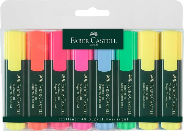 Faber Castell Textliner 48 Neon Highlighters 6+2 (8) Highlighters | First Class Office Online Store 2