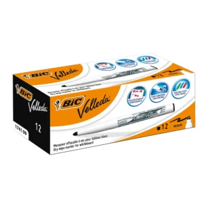 Bic Whiteboard Markers Medium Black 1741 (12) Bic Whiteboard Markers | First Class Office Online Store