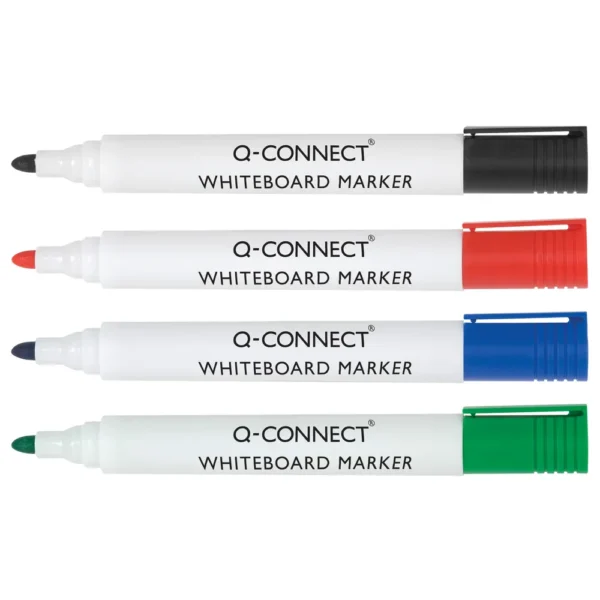 Q-Connect Whiteboard Markers Assorted Bullet KF00880 (10) Q Connect Whiteboard Markers | First Class Office Online Store 2
