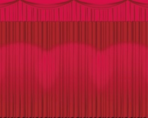 Stage Red Curtains 3.6m Fadeless Paper Roll Designs 3.6m | First Class Office Online Store