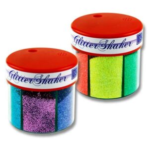 Glitter 6 Way Colour Neon Pot Shaker Arts and Crafts | First Class Office Online Store