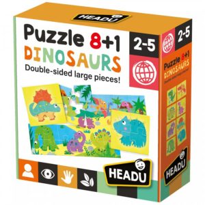 Headu Dinosaur 8+1 Puzzles | First Class Office Online Store