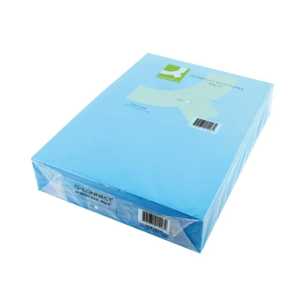 Q Connect A4 80gsm Bright Blue (500) KF01428 Coloured Paper A4 | First Class Office Online Store 2