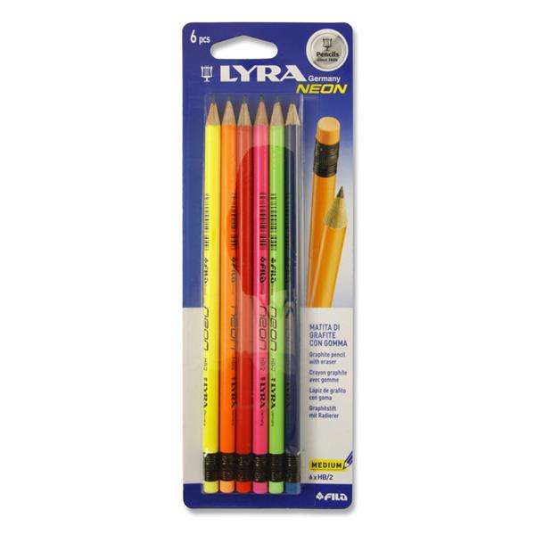Lyra Neon HB Pencil Pack (6) Pencils | First Class Office Online Store 2