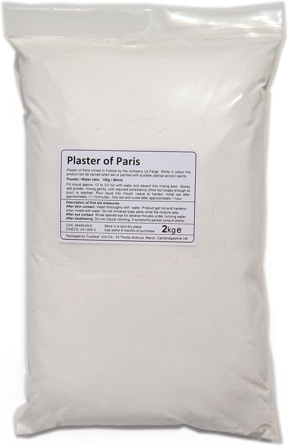 Plaster of Paris 2kg Powder Bag – First Class Office