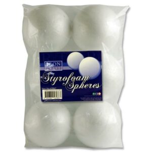 Polystyrene Balls 100mm (6) Arts and Crafts | First Class Office Online Store