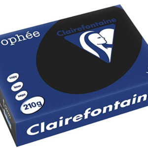 Clairefontaine Trophee A4 160gsm Black Card (250) A4 Card Reams | First Class Office Online Store