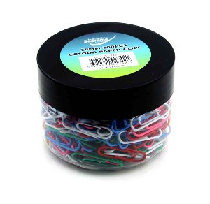 Reach Coloured Paper Clips Tub (300) Paper Clips | First Class Office Online Store