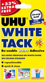 UHU White Tack Single 66.5g Adhesive Tack | First Class Office Online Store