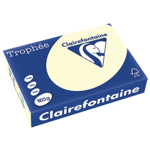 Clairefontaine Trophee A4 160gsm Ivory Card (250) A4 Card | First Class Office Online Store 2