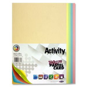 Premier A4 160gsm Assorted Pastel Card (50) A4 Card | First Class Office Online Store