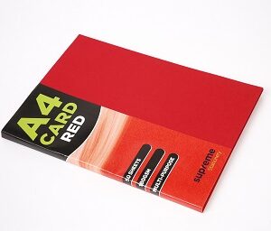 Supreme A4 180gsm Red Card (50) A4 Card Small Packs | First Class Office Online Store