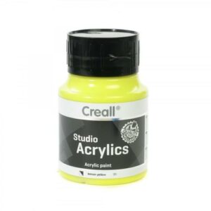 Creall Acrylic Paint 500ml Lemon Yellow Creall Acrylic Paint | First Class Office Online Store