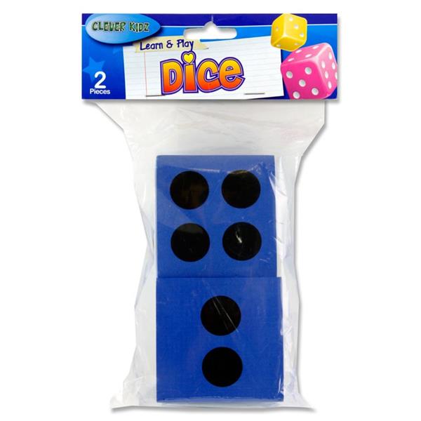 Clever Kidz Learn & Play Giant Foam Dot Dice (2) Addition & Subtraction | First Class Office Online Store 2