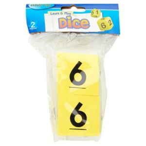 Clever Kidz Giant Foam Number Dice (2) Classroom Resources | First Class Office Online Store