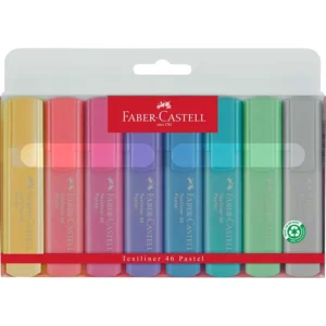 Faber Castell Textliner 46 Pastel Highlighters 6+2 (8) Highlighters | First Class Office Online Store