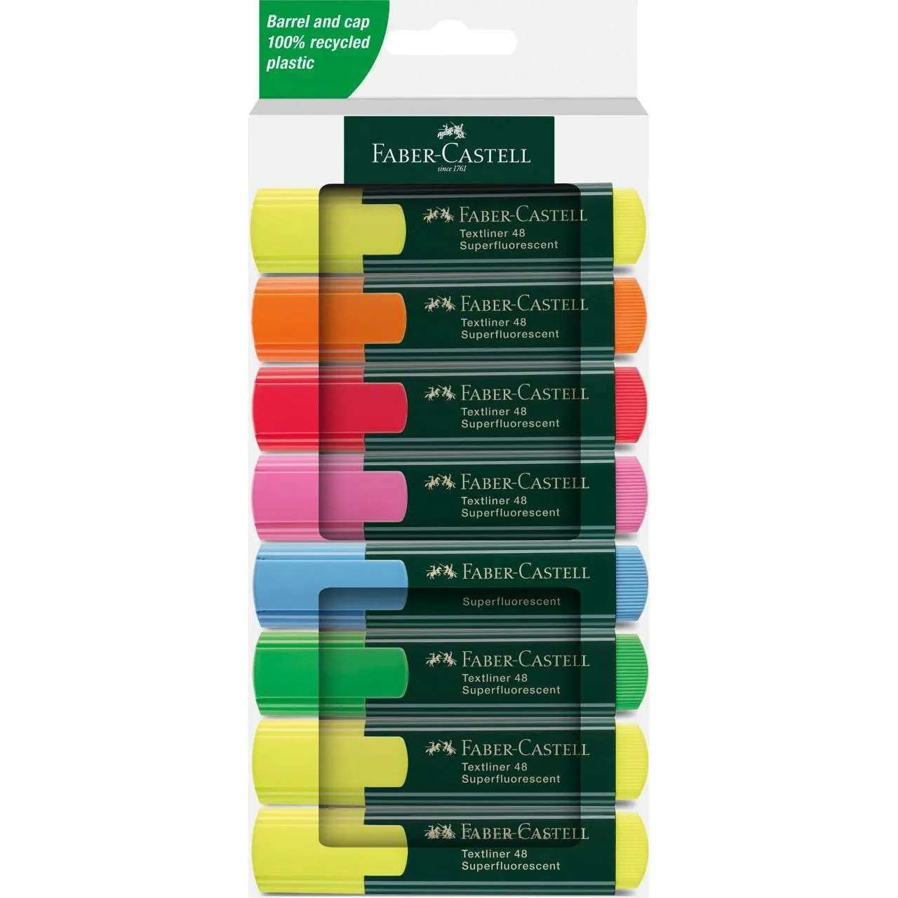 Faber Castell Textliner 48 Superfluorescent Highlighters (6+2)