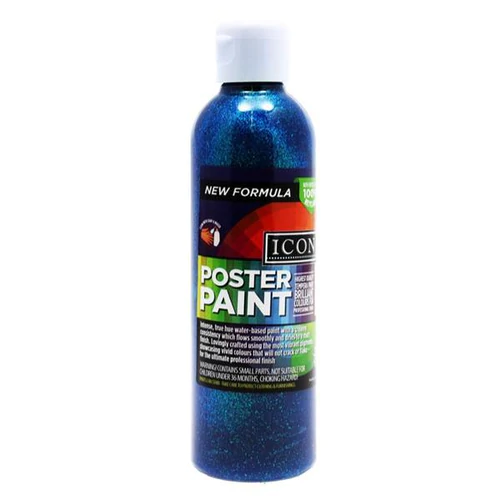 Blue Icon Glitter Paint 300ml Glitter Paint | First Class Office Online Store 2