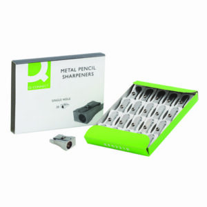 Q Connect 1 Hole Metal Sharpener (20) KF02218 Pencils | First Class Office Online Store