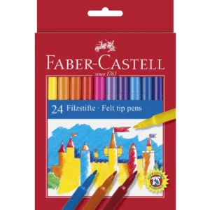 Faber Castell Felt Tip Pens (24) Colouring Markers | First Class Office Online Store