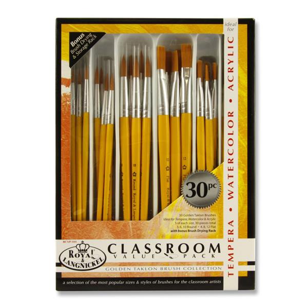 Royal & Langnickel Golden Taklon Brush Set (30) Active Play | First Class Office Online Store 2