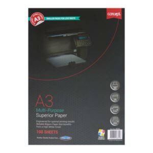 Concept A3 80gsm White Paper (100) Paper Products | First Class Office Online Store