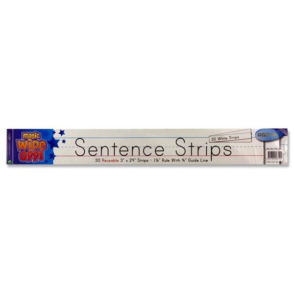 Clever Kidz Sentence Strips White Sentence Strips | First Class Office Online Store 2