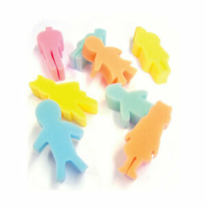 Major People Shapes Paint Sponge Set (8) Active Play | First Class Office Online Store