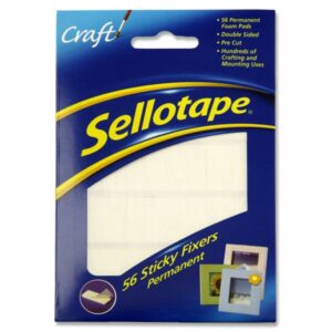 Sticky Fixer Pads Sellotape (56 Pads) Tape | First Class Office Online Store 2