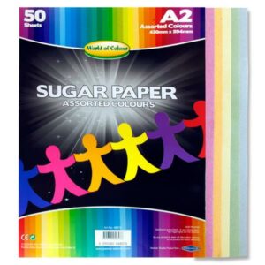 World of Colour A2 Coloured Sugar Paper (50) Paper Products | First Class Office Online Store