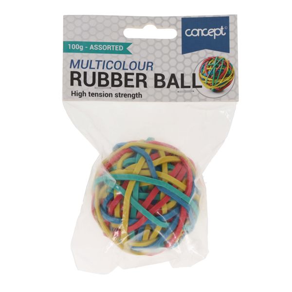 Concept Multicolour Rubber Band Ball - 100g
