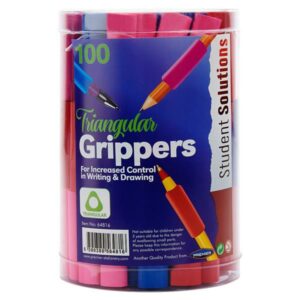 Student Solutions Triangular Asstd Gripper (100) Grippers | First Class Office Online Store