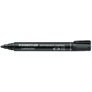 Staedtler Lumocolor Permanent Marker Black Bullet (10) 352-9 Markers | First Class Office Online Store
