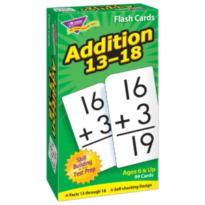 Trend Flash Cards Addition 13-18 Addition & Subtraction | First Class Office Online Store