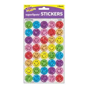 Trend Stickers Super Sparkle Smiles (160) Reward Stickers | First Class Office Online Store