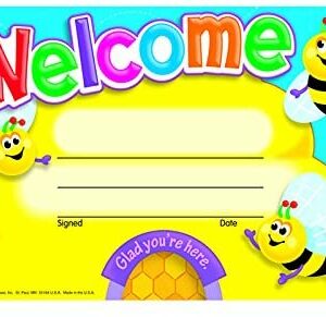 Welcome Bee Certificate (30) Certificates | First Class Office Online Store
