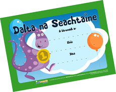 Dalta na Seachtaine Award Certificates (20) Certificates | First Class Office Online Store