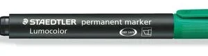 Staedtler Lumocolor Permanent Marker Green Chisel (10) 350-5 Markers | First Class Office Online Store