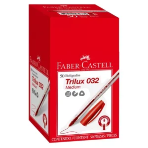Faber Castell Trilux 032 Ballpen Red (50) Office Stationery | First Class Office Online Store