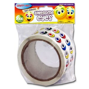Eye Stickers Assorted Colours (2000) Arts and Crafts | First Class Office Online Store
