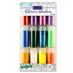 Icon Glitter Shakers Pearl & Neon12x9g Arts and Crafts | First Class Office Online Store