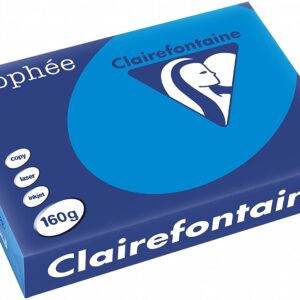 Clairefontaine Trophee A4 160gsm Intense Blue Card (250) A4 Card | First Class Office Online Store