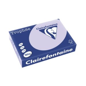 Clairefontaine Trophee A4 160gsm Lilac Card (250) A4 Card Reams | First Class Office Online Store