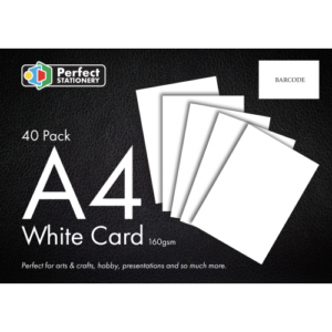 Perfect Stationery A4 160gsm White Card (50) A4 Card | First Class Office Online Store