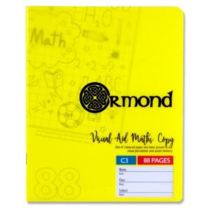 Ormond C3 88pg Visual Aid Durable Cover Yellow Sum Copy Copybooks | First Class Office Online Store