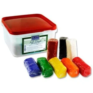 Icon Dough 8 Colour Tub Arts and Crafts | First Class Office Online Store