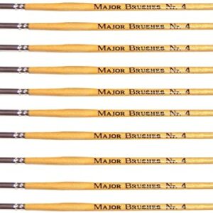 Major Hog Paintbrush Round Size 4 (10) Active Play | First Class Office Online Store
