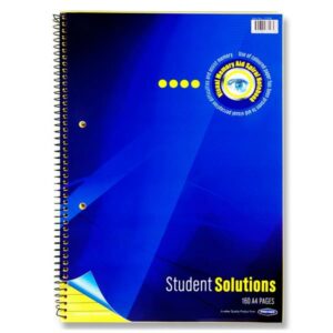 Student Solutions A4 Visual Aid Spiral Refill Pad Yellow Office Stationery | First Class Office Online Store