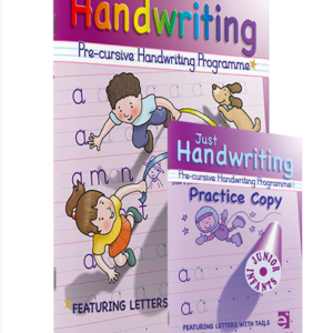 Just Handwriting Pre-Cursive Junior Infants + Practice Copy English | First Class Office Online Store